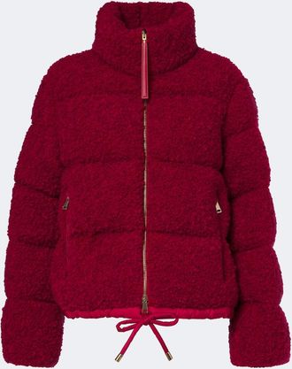 Moncler Trascendance boucl&eacute; down jacket