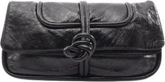 Loewe Pre-owned Clutch bag - Dames - Vintage Clutch - Zwart - ONE Size - Leer - Vintage