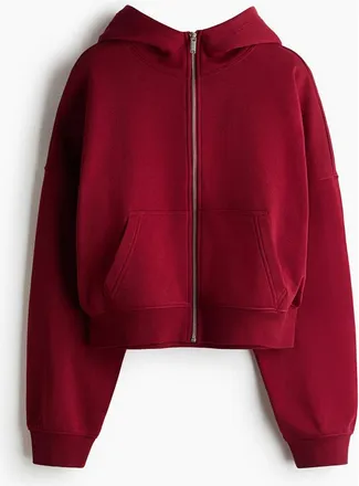 H&M Hooded Jacket in Dark Red at Nordstrom, Size Xx-Large