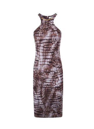 Elisabetta Franchi Midikleid mit Animal-Print