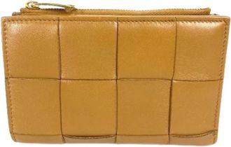 Bottega Veneta Pre-owned Vintage Portemonnee - unisex - Vintage Accessoires - Beige - ONE Size - Leer - Vintage