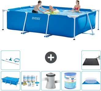 Intex Piscina Con Estructura Rectangular - 300x200x75 Cm - 7-piezas S30222