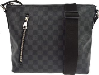 Louis Vuitton Mick Messenger Damier Graphite Black Canvas Handbag (Pre-Owned)