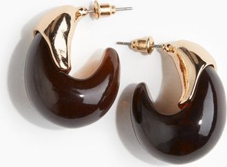 H&M Raffinierte Hoop-Ohrringe - Brown