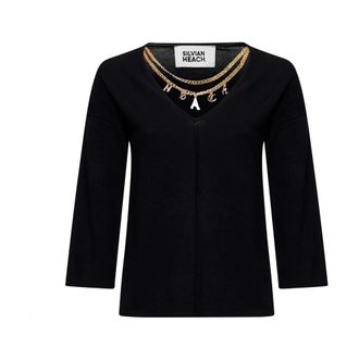 Silvian Heach Donna, Maglie, Nero, M, new