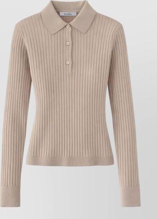 Max Mara cashmere silk polo shirt