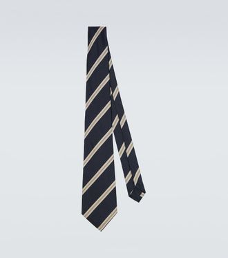 Dunhill Striped silk tie