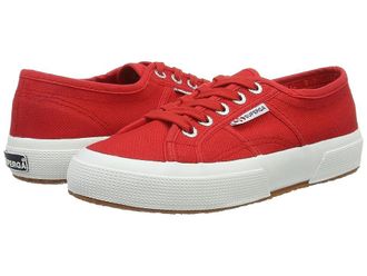 Superga 2750 COTU Classic Sneaker Lace up casual Shoes Red/White : EU 35.5 (US Mens 4 - Womens 5.5) Medium, Canvas/Textile