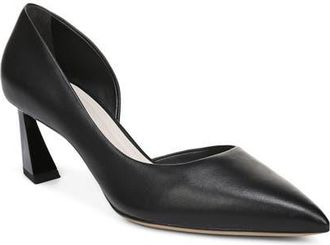 Franco Sarto Tawny Pointed Toe Half dOrsay Pump in Black at Nordstrom, Size 6.5