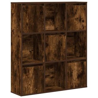 Berkfield Home Bookcase Smoked Oak 89x24x101.5 cm Engineered Wood in Brown
