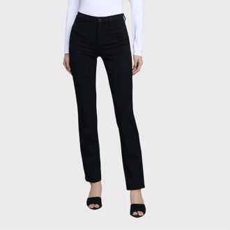 L'agence Dean High Rise Straight Leg Jean In Black
