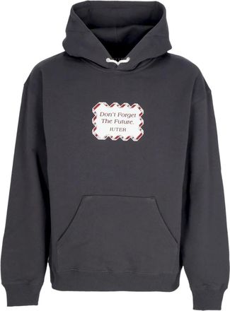 Iuter Toekomst Hoodie Sweatshirt met voorvak - Heren - Hoodies - Zwart - S - Katoen - Hoodies & sweatvesten