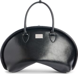 Acne Studios Bowlina Leather Top Handle Bag in Black at Nordstrom