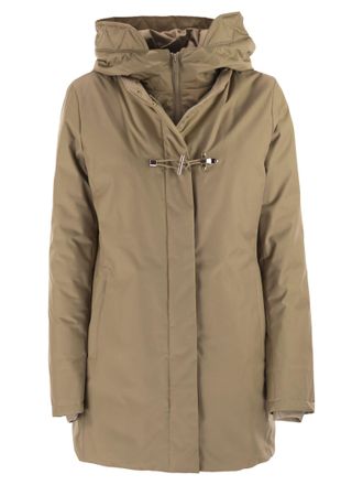Fay Technische Gabardine Toggle Coat