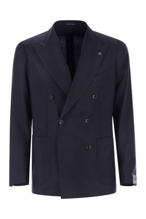Tagliatore Double-Breasted Virgin Wool Jacket