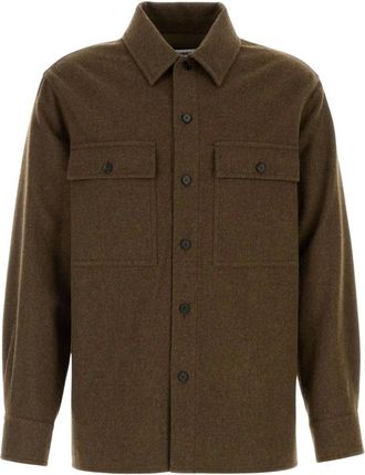 Jil Sander Heren, Overhemden, Groen, Maat: M