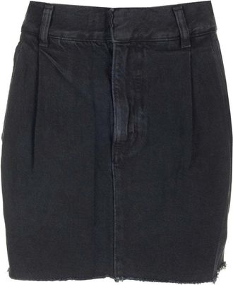 A Gold E Becker Mini Rok - Dames - Spijkerrokken - Zwart - W26 - Leer - Rokken