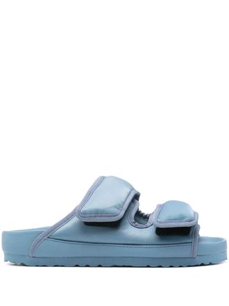 Birkenstock Arizona CosNy slides - women - Rubber/Fabric/Fabric - 36 Narrow - Blue