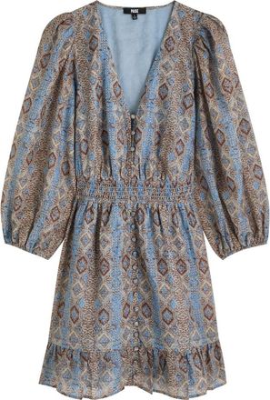 Paige Ophelie Cotton-blend Mini Dress - Multicoloured - S (UK8-10 / S)