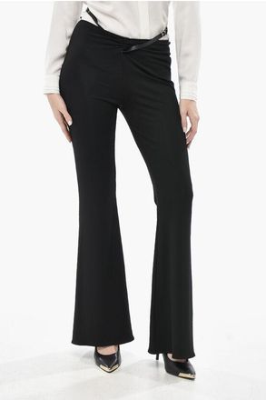 Courr&egrave;ges Stretch Viscose Bootcut Trousers size 40