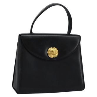 Givenchy Vintage Leather Black Leather Handbag (Pre-Owned)