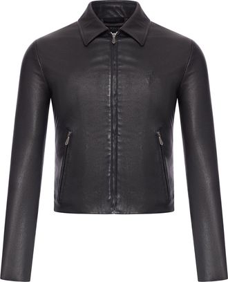 Gucci WASHED STRETCH NAPPA LEATHER JACKET - Gucci - Man