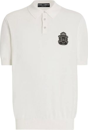 Dolce & Gabbana Polo con applicazione - Bianco