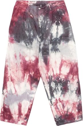 Stain Shade Pantaloni con fantasia tie dye - Rosa