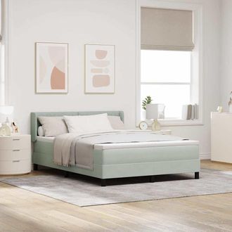 vidaXL Vidaxl - Letto Box Spring Con Materasso Nero 100x200 Cm In Velluto