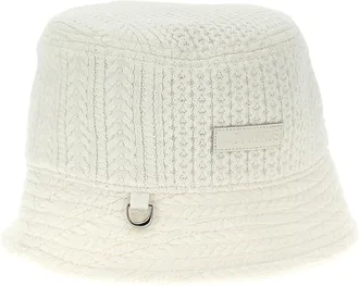 Jacquemus Unisex White Viscose Bucket Hat