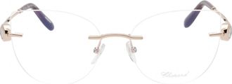 Chopard VCHL27S Cat Eye Metal Eyeglasses - Gold