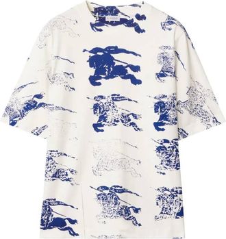 Burberry All Over EKD Print T-Shirt, Size XX-Small