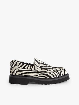 Tommy Hilfiger Mocasines con estampado de cebra