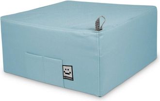 Happers Happers - Puff Cama Individual para una persona Polipiel Azul Cielo Único Azul Cielo