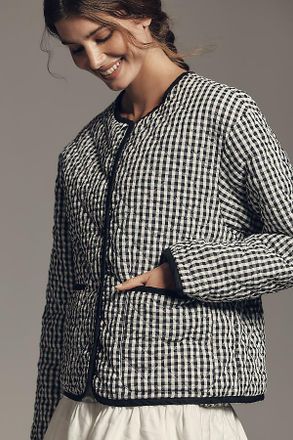Sanctuary Rec Gingham Quilted Jacket