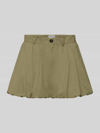Jake*s Casual Bermudas mit Raffungen in Mud, Gr&ouml;&szlig;e 34