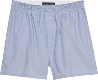 Brooks Brothers Micro Stripe Katoenen Boxer - Heren - Ondergoed - Blauw - Maat: XL Katoen