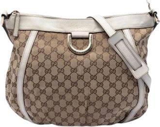 Gucci Pre-owned Crossbody Bag - Dames - Vintage Schoudertas - Bruin - ONE Size - Leer - Vintage