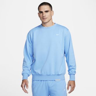 Nike Mens Standard Issue Dri-FIT Crew Basketball Top in Blue | DQ5820-412