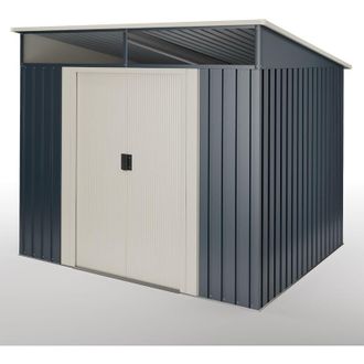 Wasabi Wasabi - Caseta metal Stark 5,6m2 - 10 años de garantía - 236x238x203cm. Cobertizo jardin