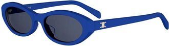 Celine Celine - Triomphe Mini Zonnebril - unisex - Accessoires - Blauw - Maat: 54 MM