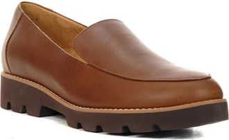 Vionic Kensley H9623L6201 Loafers Brown Leather Comfort Shoes HAWK030