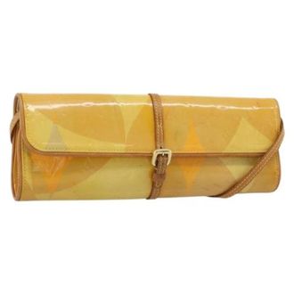 Louis Vuitton Pre-owned Shoulder Bags, female, Yellow, Size: ONE SIZE Pre-owned Vintage Patent Leather Shoulder Bag