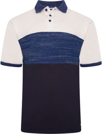 KAM Polo Shirt Cut & Saw Panel Short Sleeve Collared Inject Cotton Casual Mens Plus Size 2XL-8XL 5484 (UK, Alpha, 3XL, Plus, Regular, Moonlight)