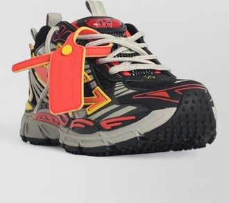 Off-white be right back mesh logo sneakers