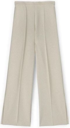 Motivi Palazzo Broek met Split - Dames - Wijde Broeken - Wit - M - Polyester - Broeken