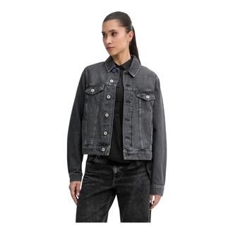 Karl Lagerfeld Dames, Jassen, Grijs, Maat: XS Denim