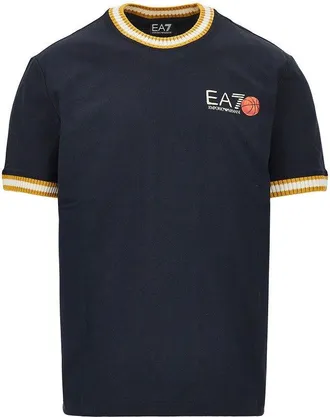 Emporio Armani Cotton T-shirt with logo print Man XL