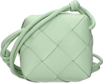 Bottega Veneta Damens Kassetten-Umh&auml;ngetaschen aus gr&uuml;nem/mintfarbenem Leder