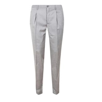 Incotex Heren, Broeken, Grijs, Maat: XS Wol